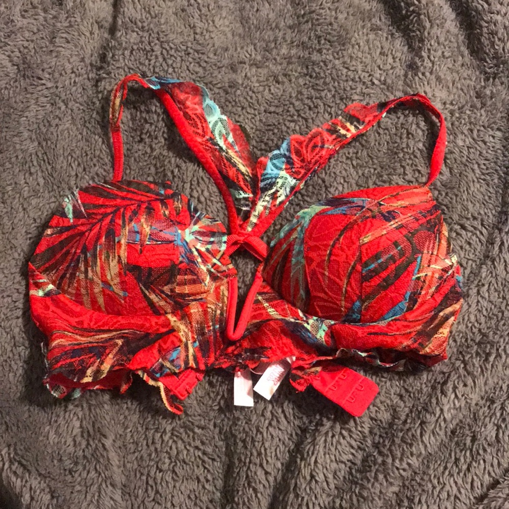 Pink racer back the date bra